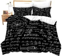 Set Di Biancheria Da Letto Di 200X200 Cm Formula Matematica 3 Pezzi, 3D Stampa Microfibra Set Copripiumino Con Cerniera + E 2 Federe Per Ragazzo Ragazza - Antiallergia Facile Da Curare-90635753265