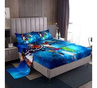 Set di biancheria da letto Dreamcatcher Boho Dream Catcher copripiumino per bambini ragazzi ragazze adolescenti set lenzuola letto galassia blu copriletto traspirante con farfalle misura doppia