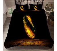 Set di Biancheria da Letto Film Magico Il Signore degli Anelli Copripiumino E Federe da Stampa 50x75cm 2/3 Pezzi Biancheria da Letto per La Casa di Moda (220x240cm,Motivo 08)