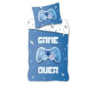 Set Di Biancheria Da Letto Game Over Controller 2 Pezzi 135 X 200 Cm 100% Cotone