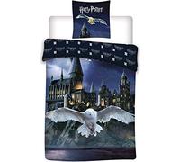 Set di biancheria da letto Harry Potter, copripiumino 140 x 200 cm, federa, Hogwarts, 63 x 63 cm, 100% poliestere