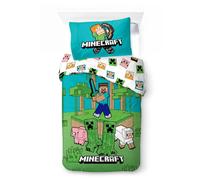 Set Di Biancheria Da Letto Minecraft Jungle Explore 135x200cm 80x80cm