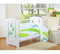 Set di biancheria da letto per bambini 135x100 cm con paracolpi in 3 pezzi, gufi
