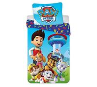 Set di biancheria da letto per bambini, 2 pezzi, Paw Patrol, 100% cotone, 100 x 135 cm, 40 x 60 cm, cotone