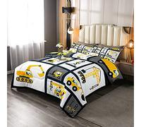 Set di biancheria da letto per bambini per bambini per camera da letto per cantiere e auto per bambini per bambini ragazze camera da letto cantiere auto per veicoli