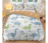 Set di biancheria da letto per bambini, ragazzi e ragazze, con copripiumino singolo con dinosauri pastello, farfalla e giardino, per bambini, ragazzi e ragazze, in microfibra ultra morbida (stile 3