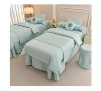 Set Di Biancheria Da Letto per Spa Da 7 Pezzi, Include Lenzuolo, Copripiumino, Anima Del Piumino, Federa, Poggiapiedi, Poggiatesta E Coprisgabello(Multi-colored/A,185x70x55 cm)