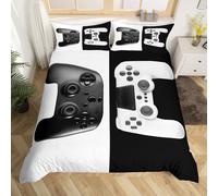 Set di biancheria da letto per videogiochi Gamepad per bambini ragazzi ragazze coppie gioco e gioco con copripiumino stampato per giocatori decorazioni romantiche 3 pezzi per letto matrimoniale