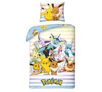 Set Di Biancheria Da Letto Pokemon 2 Pezzi 135x200 Cm + Cuscino 80x80 Cm