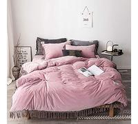 Set di Biancheria da Letto Verde, copripiumini a Letto Matrimoniale Set di Copertura del piumone Grigio, Set di Letti Aderente Set di coperture per Trapunta Invernale Set di copertine Piatte Flanella