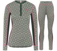 Set di biancheria intima da sci Kari Traa Rose, donna, verde