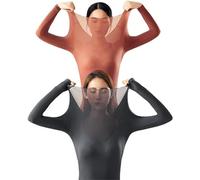 Set di biancheria intima ialuronica ultra sottile, set intimo termico superiore e inferiore mantiene caldo e allevia la secchezza della pelle, abbigliamento termico invisibile per la cura della pelle,