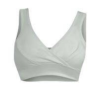 Set di biancheria intima per gravidanza con funzione avvolgente frontale, traspirante, con ferretto, reggiseno, canotta, reggiseno per gravidanza, seni, grigio., XXL
