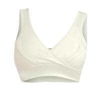 Set di biancheria intima per gravidanza con funzione avvolgente frontale, traspirante, con ferretto, reggiseno, canotta, reggiseno per gravidanza, seni, giallo., XL