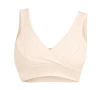 Set di biancheria intima per gravidanza con funzione avvolgente frontale, traspirante, con ferretto, reggiseno, canotta, reggiseno per gravidanza, seni, beige., XXL