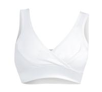 Set di biancheria intima per gravidanza con funzione avvolgente frontale, traspirante, con ferretto, reggiseno, canotta, reggiseno per gravidanza, seni, bianco, 3XL