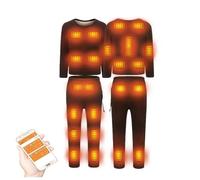 Set di Biancheria Intima Termica riscaldata USB per Uomo e Donna, 22 Zone di Calore App Regolazione della Temperatura Pantaloni riscaldanti elettrici e XXL