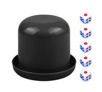 Set di bicchieri a cubo per adulti, set di tazze impilabili a cubo - Gioco di dadi per bar - Bicchieri per sbattere i dadi per feste in bar, giochi di dadi di famiglia, shaker con 5 dadi, divertenti