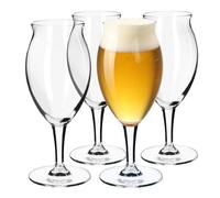 Set di bicchieri da birra KADAX, seta di birra in vetro, tulipani di birra, 4...