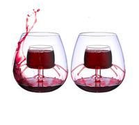 Set di bicchieri da vino aerati, set di bicchieri da vino con fondo e calice decanter per feste, casa, ufficio, hotel