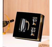 Set di bicchieri da vino, bicchiere da regalo per la casa con versatore,