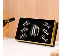 Set di bicchieri da vino, bicchiere da regalo per la casa con versatore,