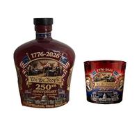 Set di bicchieri e bottiglie da whisky a tema patriottico commemorativo americani a tema 250° anniversario bottiglia di whisky regalo irlandese festa del papà