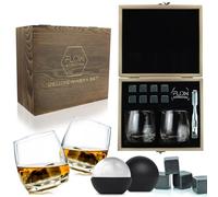 Set di bicchieri e pietre da whisky a dondolo Bicchieri in vetro per Scotch, Bourbon Gin & Tonic & Cocktails