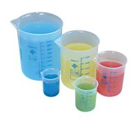 Set di Bicchieri Graduati in Plastica Infrangibile - 11 Pezzi