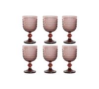 Set di Bicchieri Home ESPRIT Rosa Cristallo 240 ml [6 Unità]
