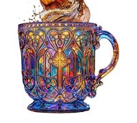 Set di bicchieri in, bicchieri colorati, in stile retrò, riutilizzabili e decorativi, per succhi di frutta, cocktail, tavolo da cucina, bevande, elegante e resistente lavastoviglie