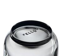 Set di bicchieri in vetro Fellow Pirch Latte Smoke, 2 pz. x 325 ml