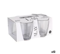 Set di Bicchieri LAV VEGA Trasparente Vetro 340 ml 4 Pezzi [12 Unità]