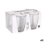 Set di Bicchieri LAV VEGA Trasparente Vetro 415 ml 4 Pezzi [12 Unità]