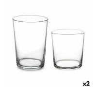 Set di Bicchieri Pasabahce Bistro Trasparente Vetro 380 ml 510 ml [2 Unità]