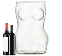 Set di bicchieri per boccali di birra: bicchieri da birra di grandi dimensioni, bicchieri da birra a forma di corpo, tazze resistenti in stile pub, bicchieri multiuso per tè e bevande, con alcol | Set