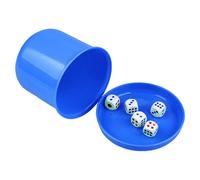 Set di bicchieri per dadi, set di bicchieri per dadi da bar | set di dadi e tazze, tazza di dadi con coperchio che include 5 dadi, set da tavolo agitatori di dadi, set di impilamento di dadi