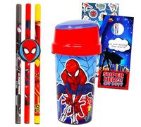 Set di bicchieri Spiderman per bambini, con tazza Spiderman con coperchio e cannucce Spiderman, adesivi, molto altro ancora, accessori per feste Spiderman per bambini e bambini