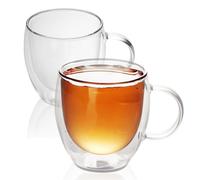 Set di bicchieri termici a doppia parete 100-200ml Bicchiere da tè Bicchiere da
