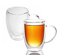 Set di bicchieri termici a doppia parete bicchiere da tè bicchiere da caffè