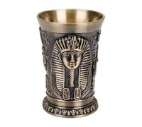 Set Di Bicchierini Da Liquore - Fantastici Bicchierini Da Liquore Da Uomo, Boccali Egiziani Vintage In Lega Di Zinco Con Design Del Tutankhamon, Bicchieri Da Vino In Metallo Da Uomo, Tequila,