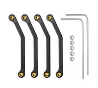 Set di bielle in metallo, tiranteria sterzo for 1/18 RC Crawler Buggy Truck Car for Kyosho MINI-Z 4X4 for Jim-ny 32523(Zwart)
