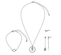 Set di bigiotteria fiscale catena bracciale orecchini
