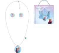 Set di bigiotteria Frozen con collana e orecchini - Gioielli per bambini Elsa e Anna per ragazze fan Disney