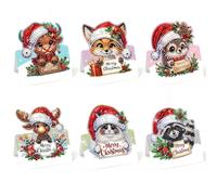 Set di biglietti di auguri fai da te con pittura a diamante, biglietti di auguri di congratulazioni per compleanno, Natale, Halloween, kit per la creazione di progetti artistici con diamanti per
