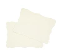 Set di biglietti in formato DIN A6, per fai da te e fai da te, a scelta, con angoli arrotondati o contorno vintage, 300 g/m², carta kraft per erba, cartoncino fotografico (avorio vintage, 100 carte)
