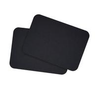 Set di biglietti in formato DIN A6, per fai da te e fai da te, a scelta, con angoli arrotondati o contorno vintage, 300 g/m², carta kraft per erba (nero, rotondo, 40 carte)