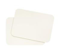 Set di biglietti in formato DIN A6, per fai da te e fai da te, con angoli arrotondati o contorno vintage, 300 g/m², carta kraft per erba, cartoncino fotografico (avorio rotondo, 400 carte)
