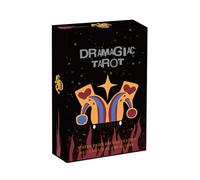 Set di biglietti per tarocchi, 78 pezzi, per divinazione, gioco da tavolo, per bambini, adulti, spirituali, ricercatori di meditazione, persone riflettenti, feste di compleanno