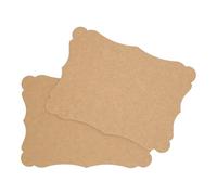 Set di biglietti vintage formato DIN A6, per fai da te e fai da te, carta kraft da 300 g/m², cartoncino per erba (carta kraft 300 g/m², 50 carte)